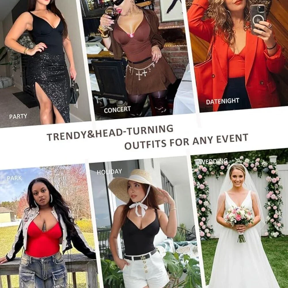 White Body Suits Women Tummy Control